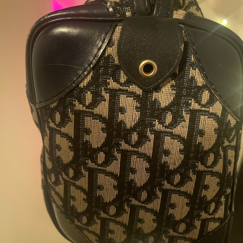 Vintage Dior Trotter bag in Navy Blue - Picture 4 of 6